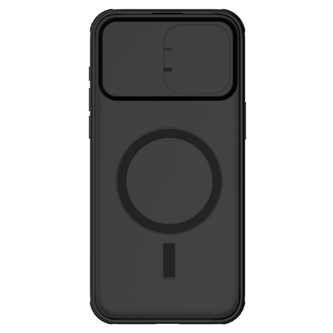 Nillkin - iPhone 15 Pro Hülle - Kunststoff Hardcase - CamShield Pro MagSafe Series - schwarz