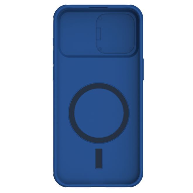 Nillkin - iPhone 15 Pro Hülle - Kunststoff Hardcase - CamShield Pro MagSafe Series - blau