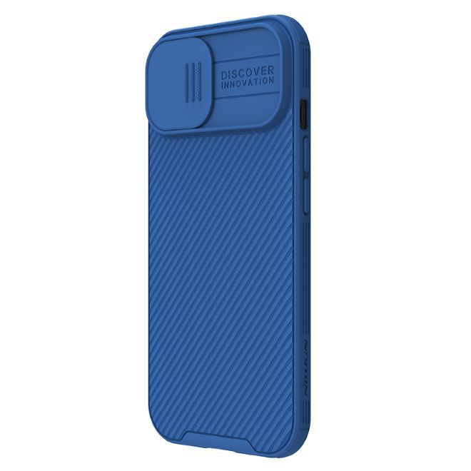 Nillkin - iPhone 15 Plus Hülle - Kunststoff Hardcase - CamShield Pro MagSafe Series - blau
