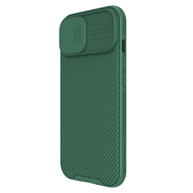 Nillkin - iPhone 15 Plus Hülle - Kunststoff Hardcase - CamShield Pro MagSafe Series - dunkelgrün