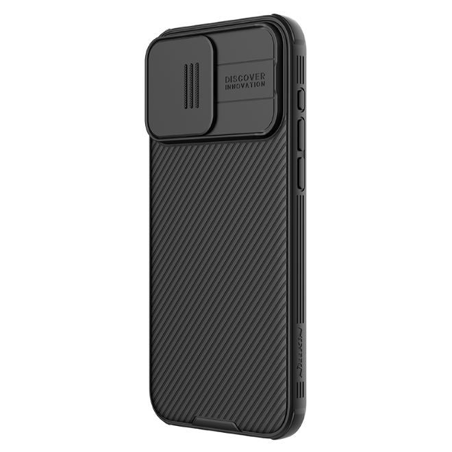 Nillkin - iPhone 15 Pro Max Hülle - Kunststoff Hardcase - CamShield Pro MagSafe Series - schwarz