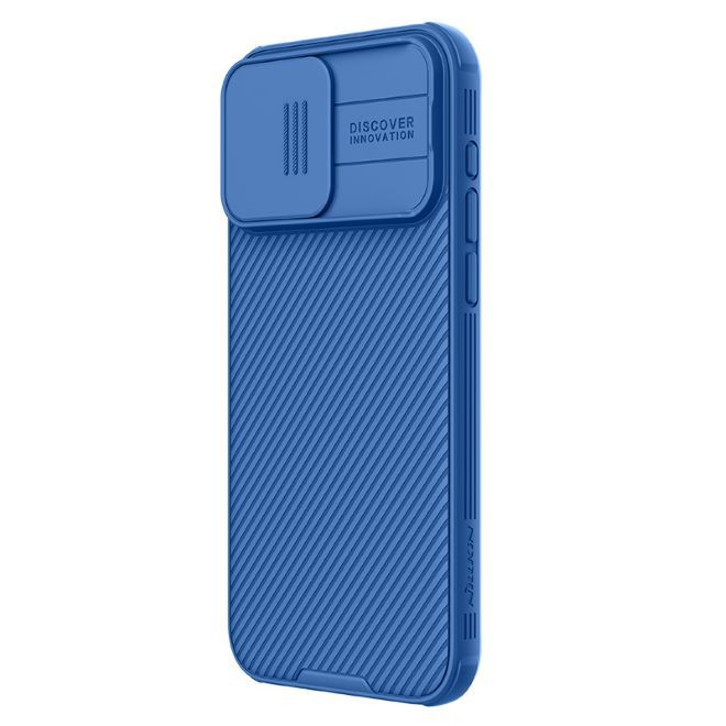 Nillkin - iPhone 15 Pro Hülle - Kunststoff Hardcase - CamShield Pro Series - blau