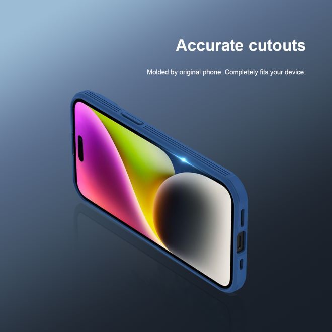 Nillkin - iPhone 15 Plus Hülle - Kunststoff Hardcase - CamShield Pro Series - blau