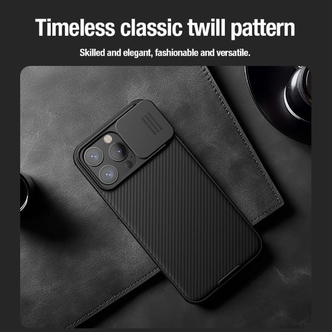 Nillkin - iPhone 15 Pro Max Hülle - Kunststoff Hardcase - CamShield Pro Series - schwarz