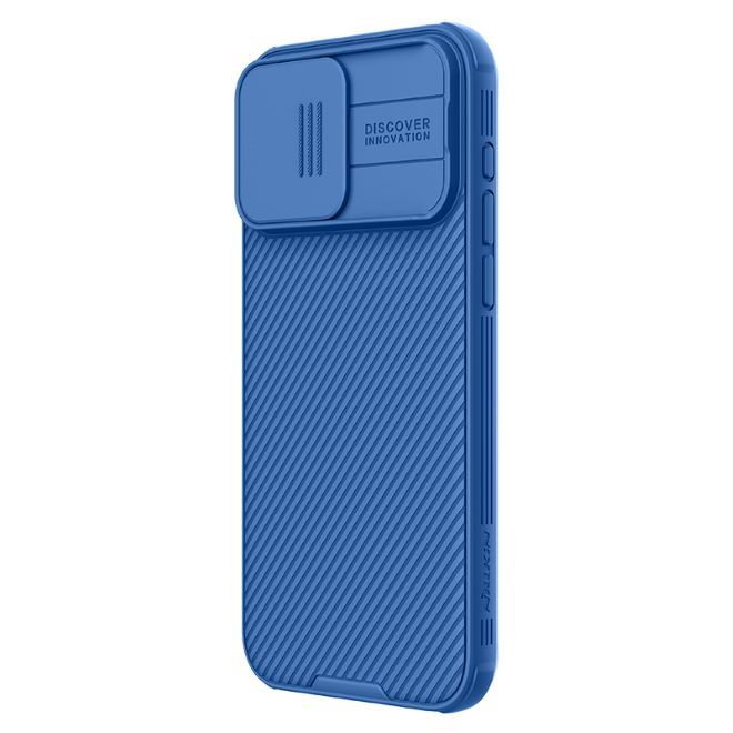 Nillkin - iPhone 15 Pro Max Hülle - Kunststoff Hardcase - CamShield Pro Series - blau