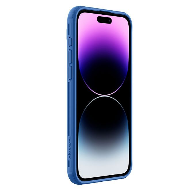 Nillkin - iPhone 15 Pro Max Hülle - Kunststoff Hardcase - CamShield Pro Series - blau