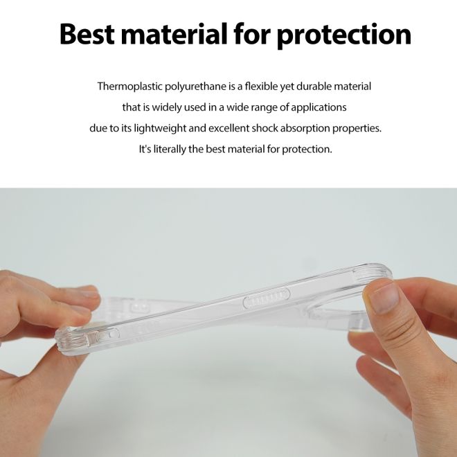 Araree - iPhone 15 Plus Hülle - Case aus TPU Plastik - Anti-Slip Grip - Flexield Series - Made in Korea - transparent