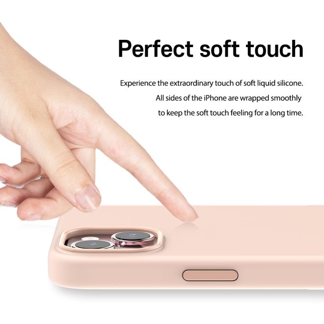 Araree - iPhone 15 Hülle - Silikon Softcase - MagSafe kompatibel - Typoskin M Series - pink