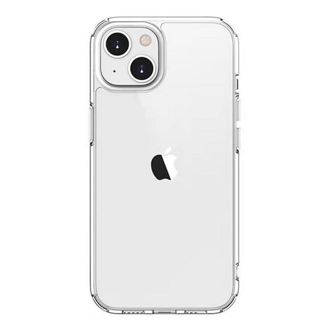 iPhone 15 Hülle (PC / TPU Case) - Polycarbonat Rückseite + TPU Ränder - transparent