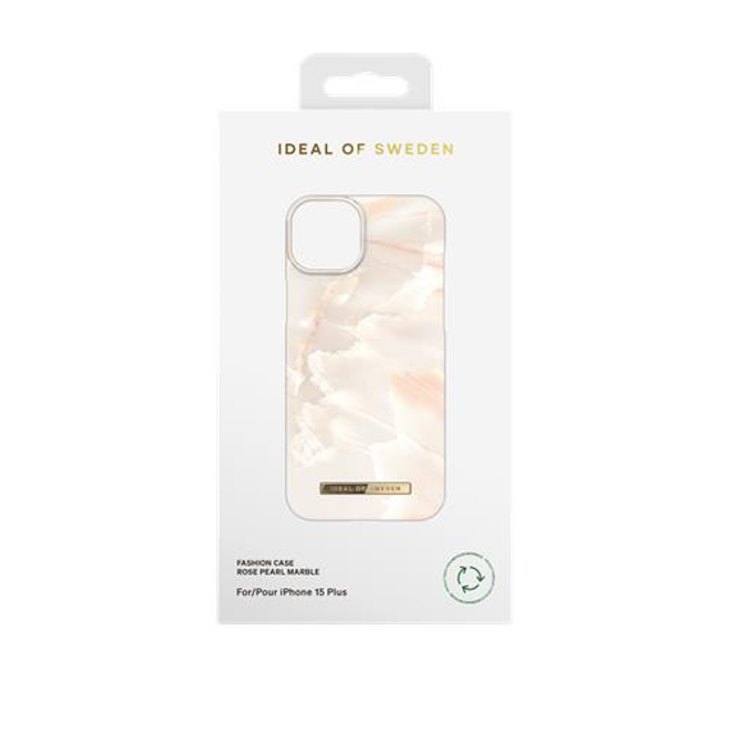 iDeal of Sweden - iPhone 15 Plus Hülle - Printed Case - Rose Pearl Marble