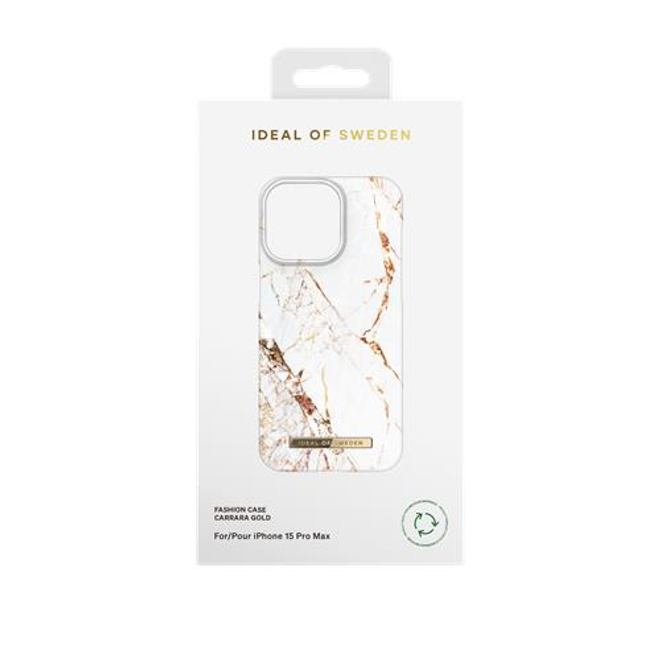iDeal of Sweden - iPhone 15 Pro Max Hülle - Printed Case - Carrara Gold