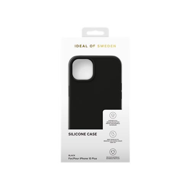 iDeal of Sweden - iPhone 15 Plus Hülle - Designer Silikon Cover - Schwarz