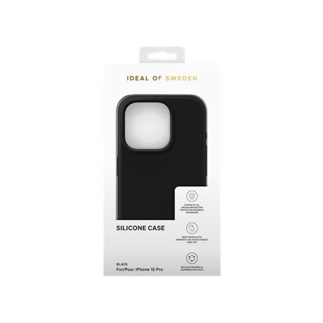 iDeal of Sweden - iPhone 15 Pro Hülle - Designer Silikon Cover - Schwarz