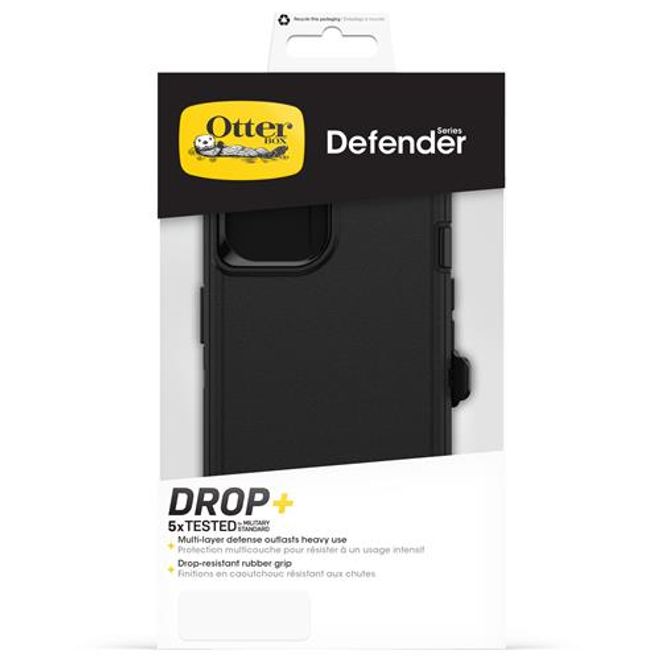 Otterbox - iPhone 15 Pro Handyhülle, Outdoor Cover, Defender - schwarz