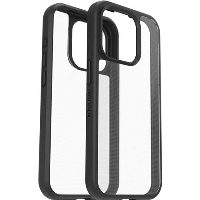 Otterbox - iPhone 15 Pro Outdoor Hülle - REACT Series - transparent/schwarz