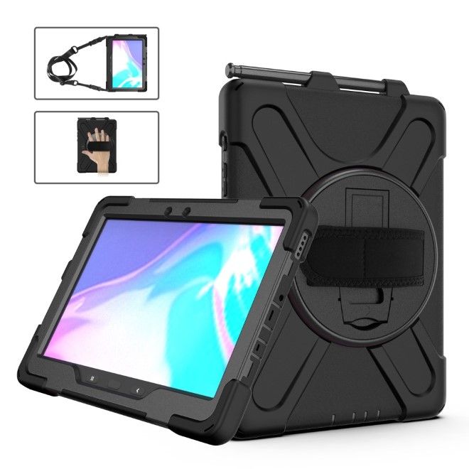 Samsung Galaxy Tab Active Pro (T540/T545/T547) / Active4 Pro (T630/T636) Kickstand Hülle - schwarz