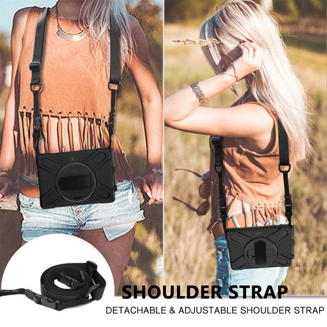 Samsung Galaxy Tab Active Pro (T540/T545/T547) / Active4 Pro (T630/T636) Kickstand Hülle - schwarz