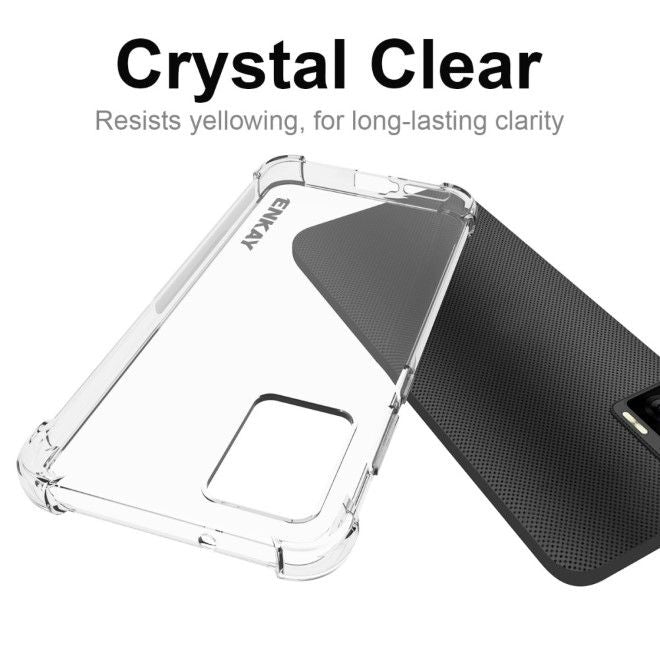 Enkay - Motorola Edge 30 Neo 5G Handyhülle - Robustes TPU Softcase - Air-Cushion Case Series - transparent
