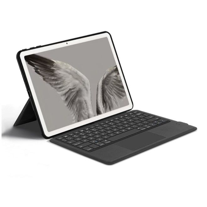 Google Pixel Tablet Keyboard Leder Hülle - mit integrierter Tastatur - schwarz