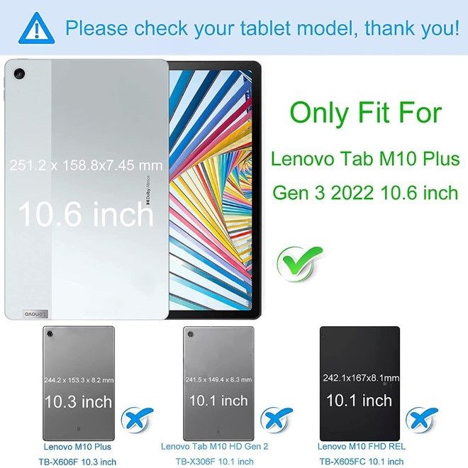 Lenovo Tab M10 Plus (3rd Gen) Tablet Hülle - Softcase TPU Series - transparent
