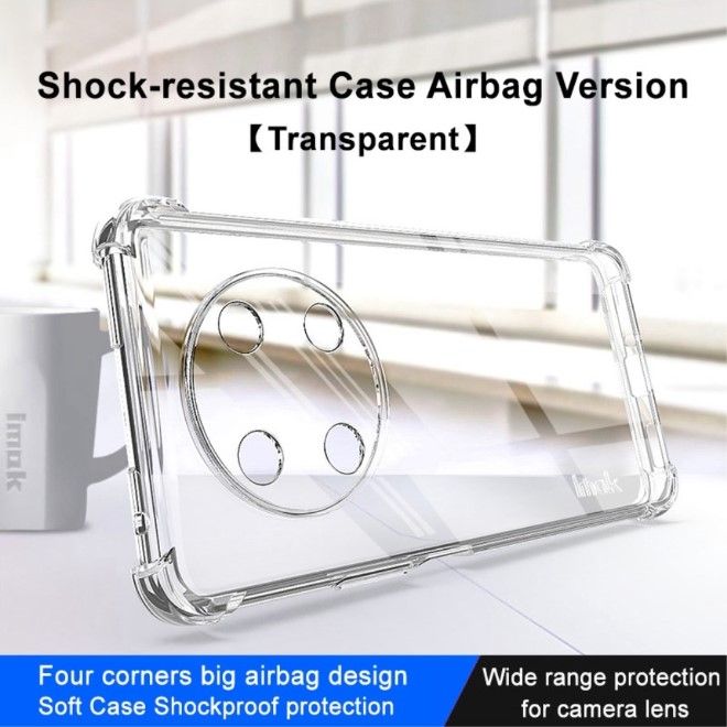 Imak - Honor X30 5G / X40 GT 5G / Magic4 Lite 5G Hülle - Robustes Softcase aus TPU - Air Cushion Fallschutz - Trendy Series - transparent