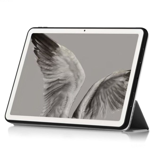Google Pixel Tablet Leder Hülle - dreifach faltbar - grau