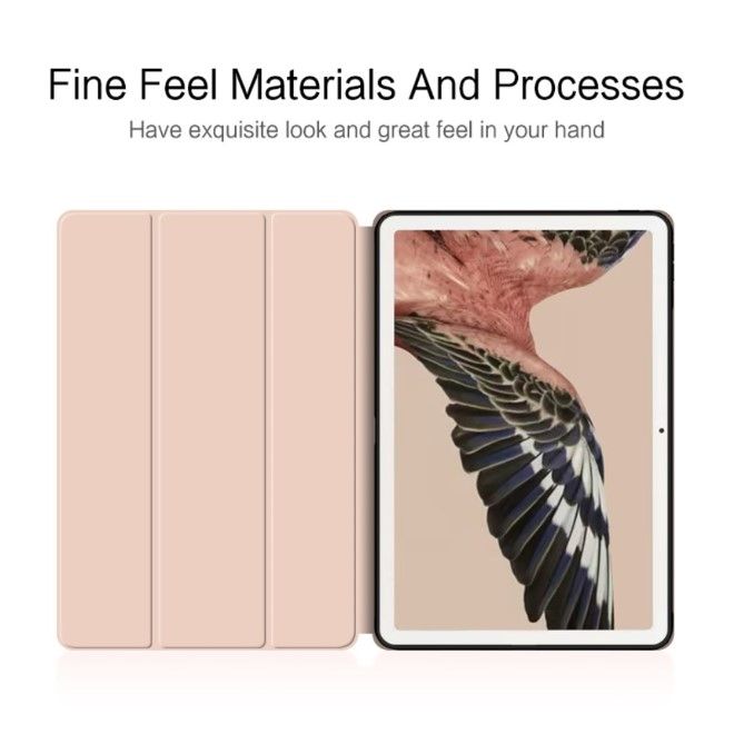 Google Pixel Tablet Leder Hülle - dreifach faltbar - pink