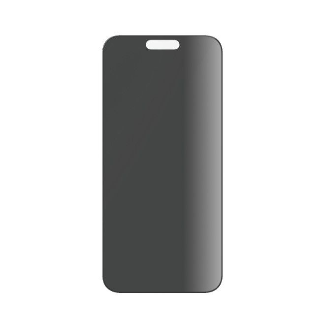 PanzerGlass - iPhone 15 Pro Max Displayschutz aus gehärtetem Glas - Privacy Ultra Wide Fit (P2812) - schwarz