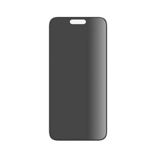 PanzerGlass - iPhone 15 Plus Displayschutz aus gehärtetem Glas - Privacy Ultra Wide Fit (P2811) - schwarz