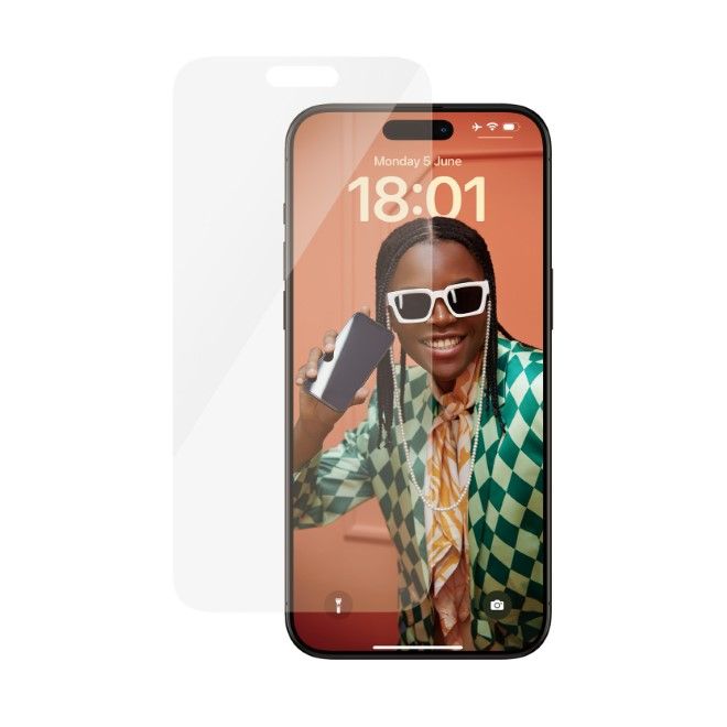 PanzerGlass - iPhone 15 Pro Max Displayschutz aus gehärtetem Glas - Classic Fit (2808) - transparent