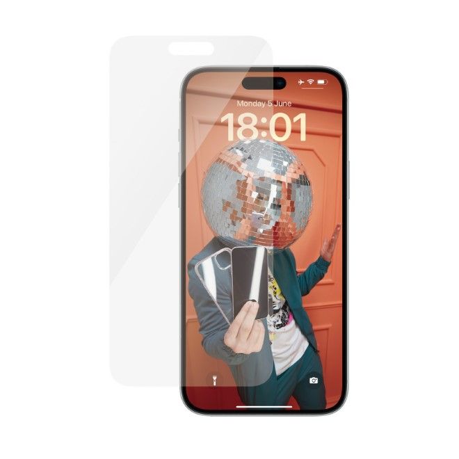 PanzerGlass - iPhone 15 Plus Displayschutz aus gehärtetem Glas - Classic Fit (2807) - transparent