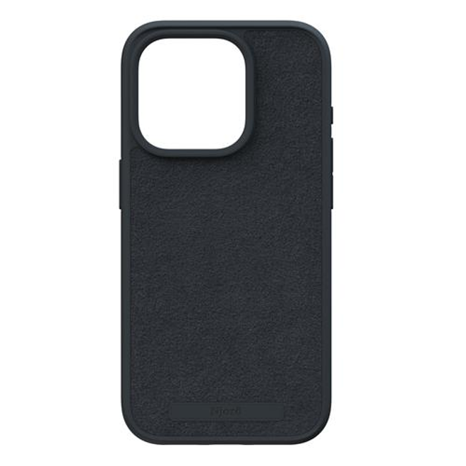 Njord - iPhone 15 Pro Hülle - Hardcover aus Wildleder - mit MagSafe - Suede Series - schwarz