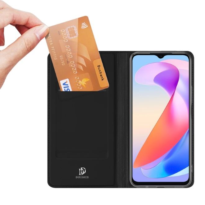 Dux Ducis - Honor X6a Hülle - Handy Bookcover - Skin Pro Series - schwarz