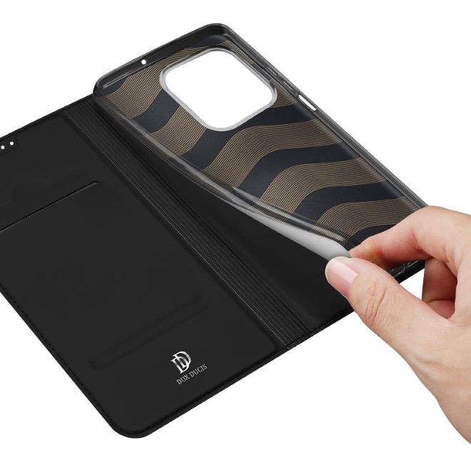 Dux Ducis - Honor X6a Hülle - Handy Bookcover - Skin Pro Series - schwarz