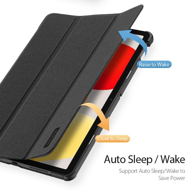 Dux Ducis - Xiaomi Redmi Pad SE Hülle - Leder Smart Flip Case - Domo Series - schwarz