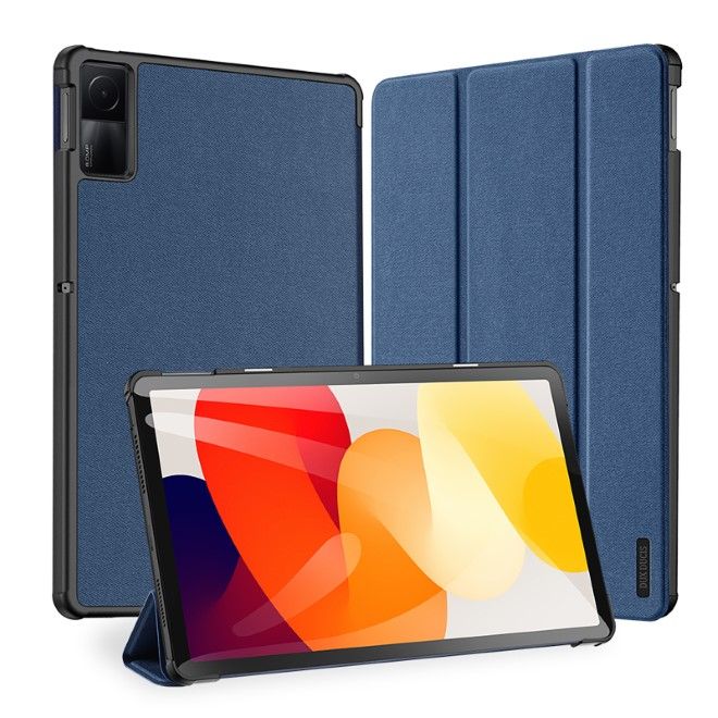 Dux Ducis - Xiaomi Redmi Pad SE Hülle - Leder Smart Flip Case - Domo Series - blau