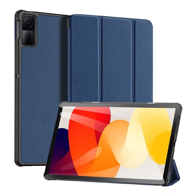 Dux Ducis - Xiaomi Redmi Pad SE Hülle - Leder Smart Flip Case - Domo Series - blau