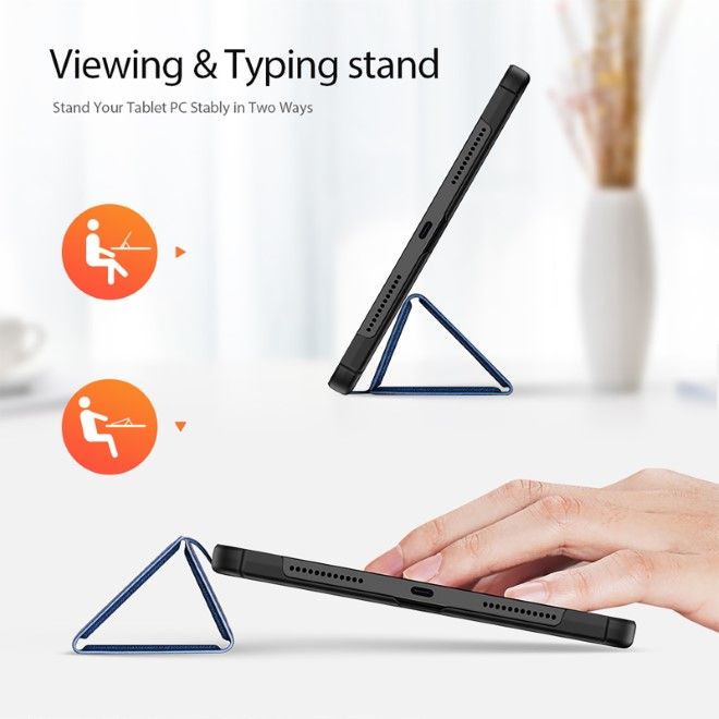 Dux Ducis - Xiaomi Redmi Pad SE Hülle - Leder Smart Flip Case - Domo Series - blau