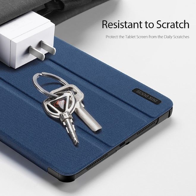 Dux Ducis - Xiaomi Redmi Pad SE Hülle - Leder Smart Flip Case - Domo Series - blau