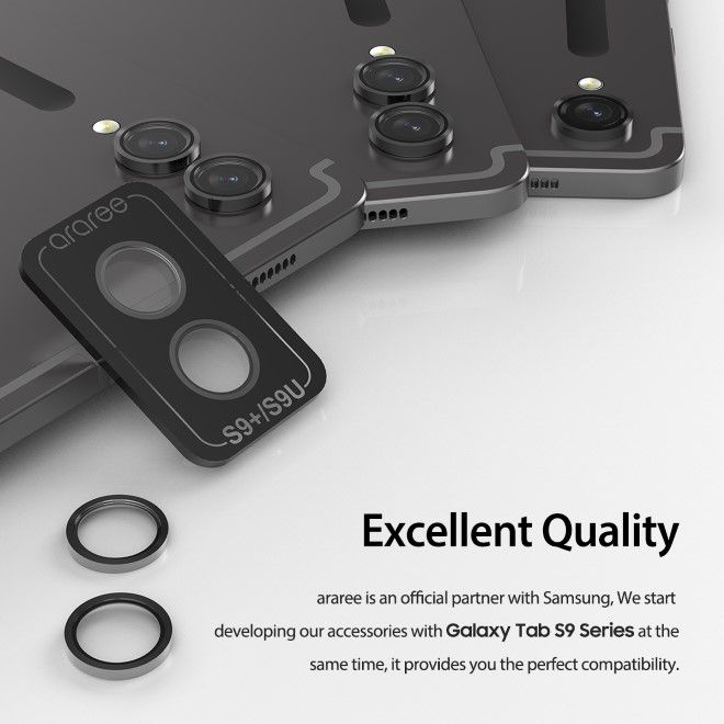 Araree - Samsung Galaxy Tab S9+ / S9 Ultra Kamera Schutzglas - Core MR Series - schwarz