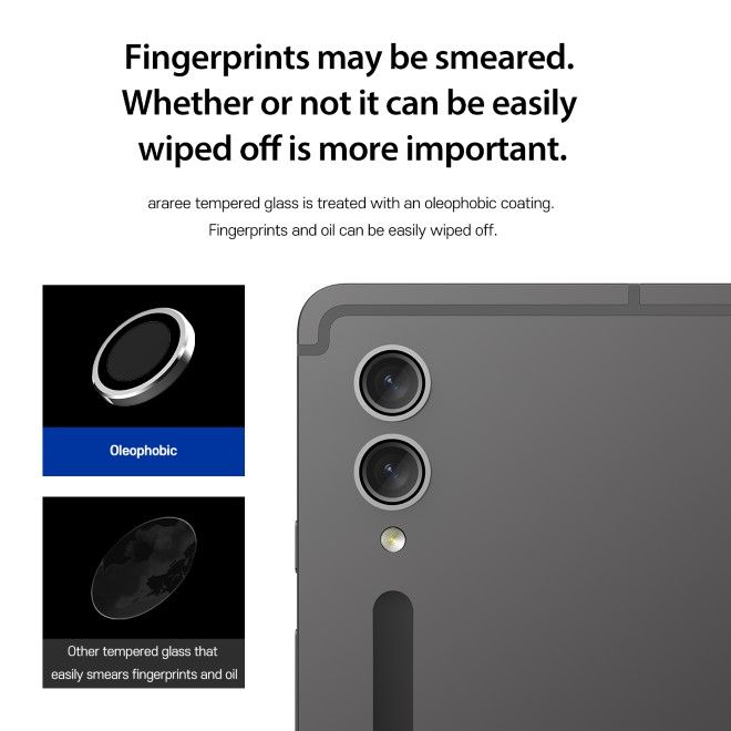 Araree - Samsung Galaxy Tab S9+ / S9 Ultra Kamera Schutzglas - Core MR Series - schwarz