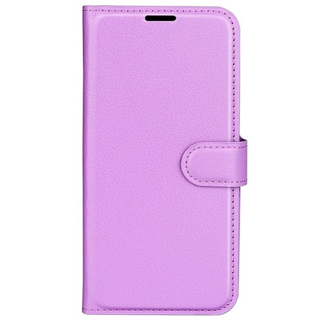Samsung Galaxy S23 FE Handy Hülle - Litchi Leder Bookcover Series - purpur