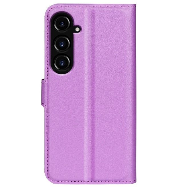 Samsung Galaxy S23 FE Handy Hülle - Litchi Leder Bookcover Series - purpur