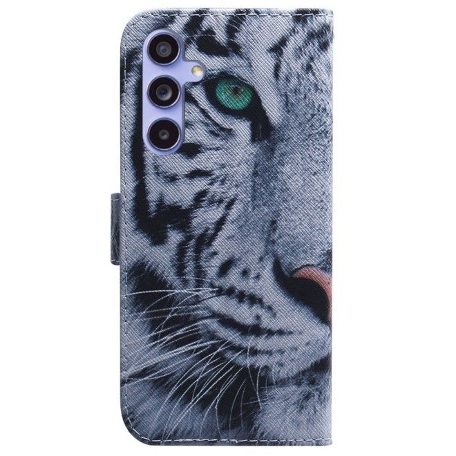 Samsung Galaxy S23 FE Handy Hülle - Leder Bookcover Image Series - Tiger
