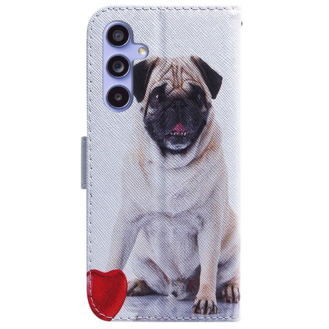 Samsung Galaxy S23 FE Handy Hülle - Leder Bookcover Image Series - Mops