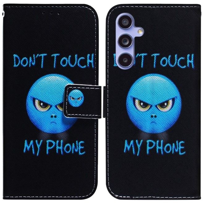 Samsung Galaxy S23 FE Handy Hülle - Leder Bookcover Image Series - Dont touch my phone