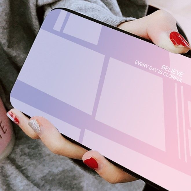 Samsung Galaxy S23 FE Hülle - Gehärtetes Glas Hardcase mit Soft TPU Ränder - goldenes Herz