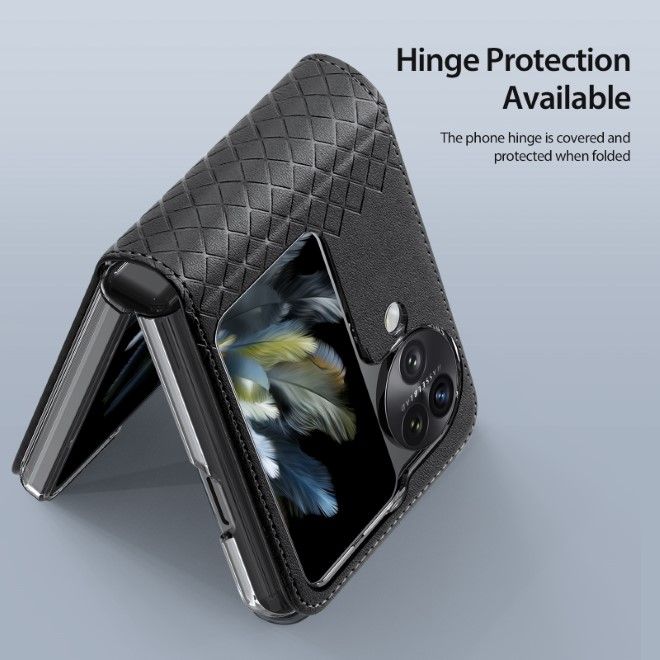 Dux Ducis - Oppo Find N3 Flip Hülle - Leder Case - Bril Series - schwarz