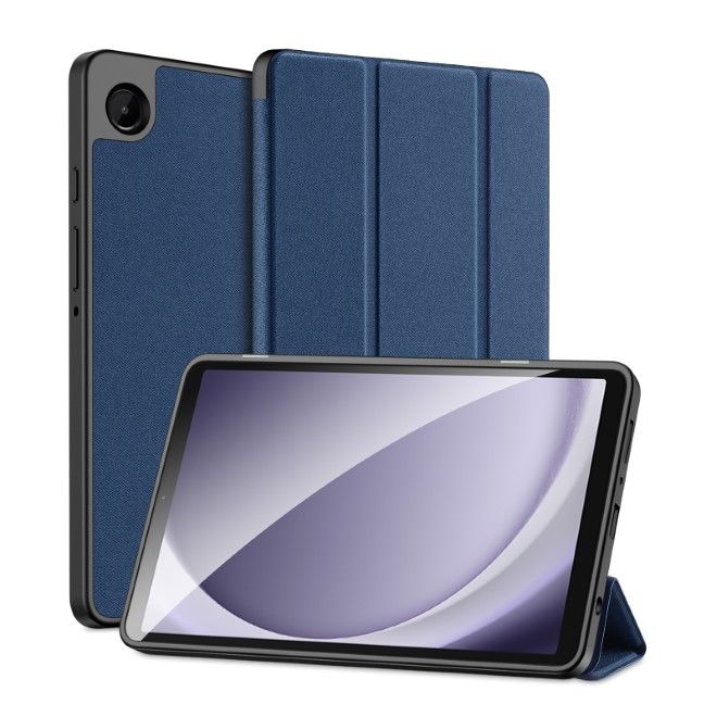Dux Ducis - Samsung Galaxy Tab A9 Hülle - Leder Smart Flip Case - Domo Series - blau