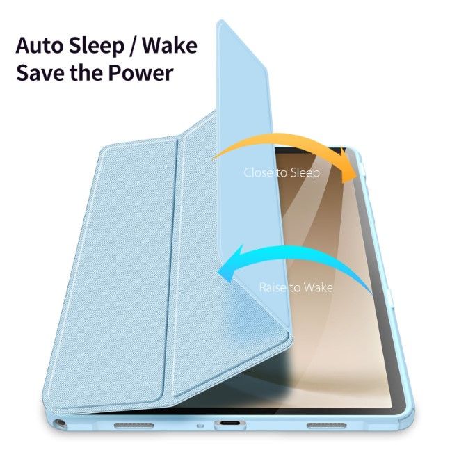 Dux Ducis - Samsung Galaxy Tab A9+ Hülle - Leder Bookcover - Toby Series - blau